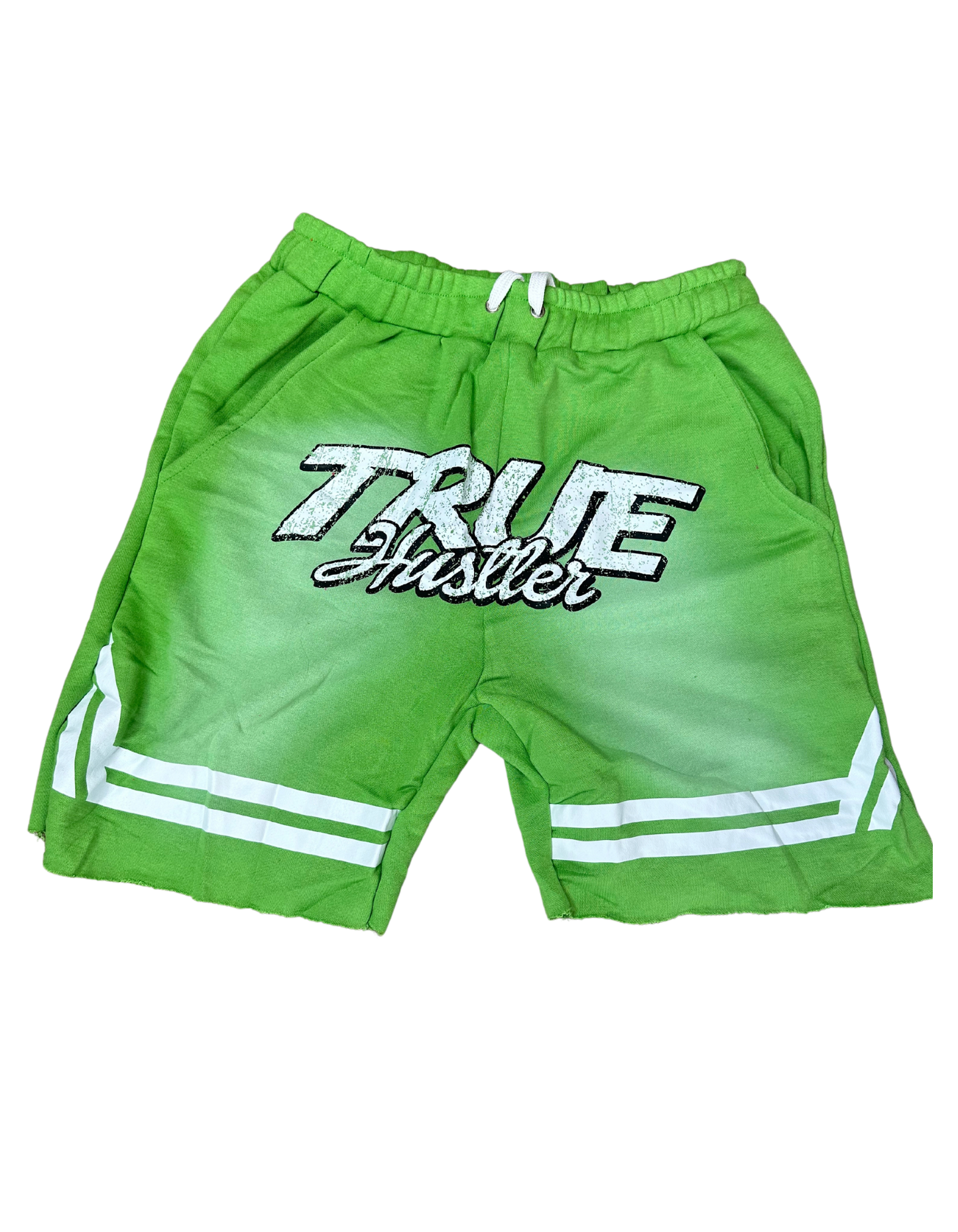 Green True Hustler “Money Is The Motive” Shorts