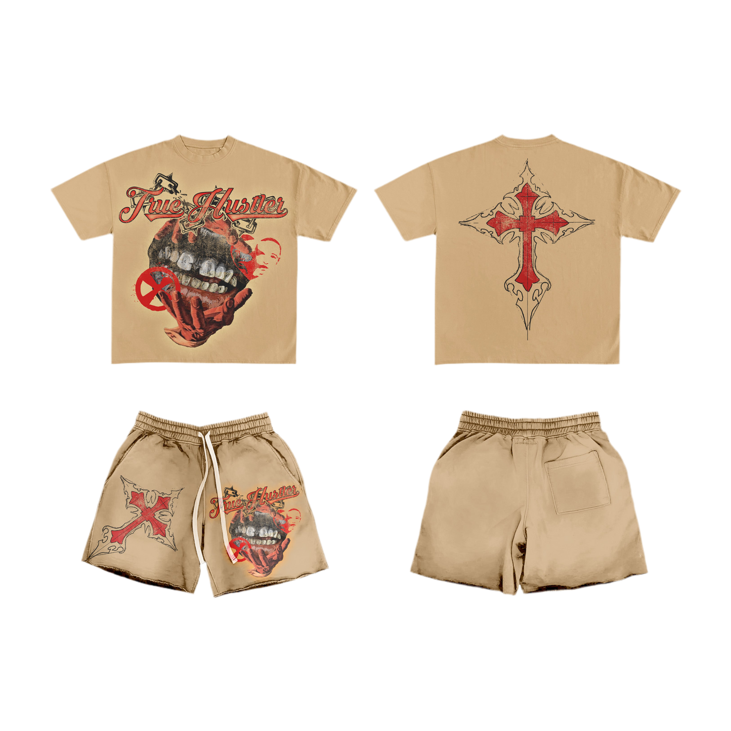 True Hustler Sand “Cross Me “ Summer Set