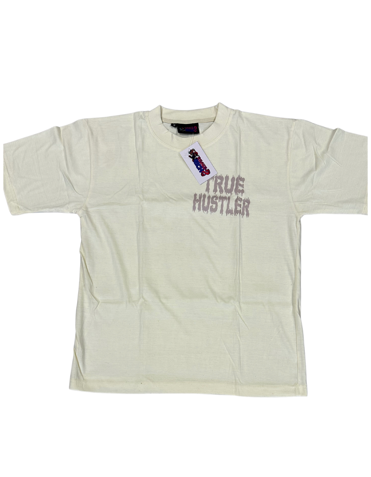 Hillside “True Hustler Studios Members” Graphic Tee – Cream/Black