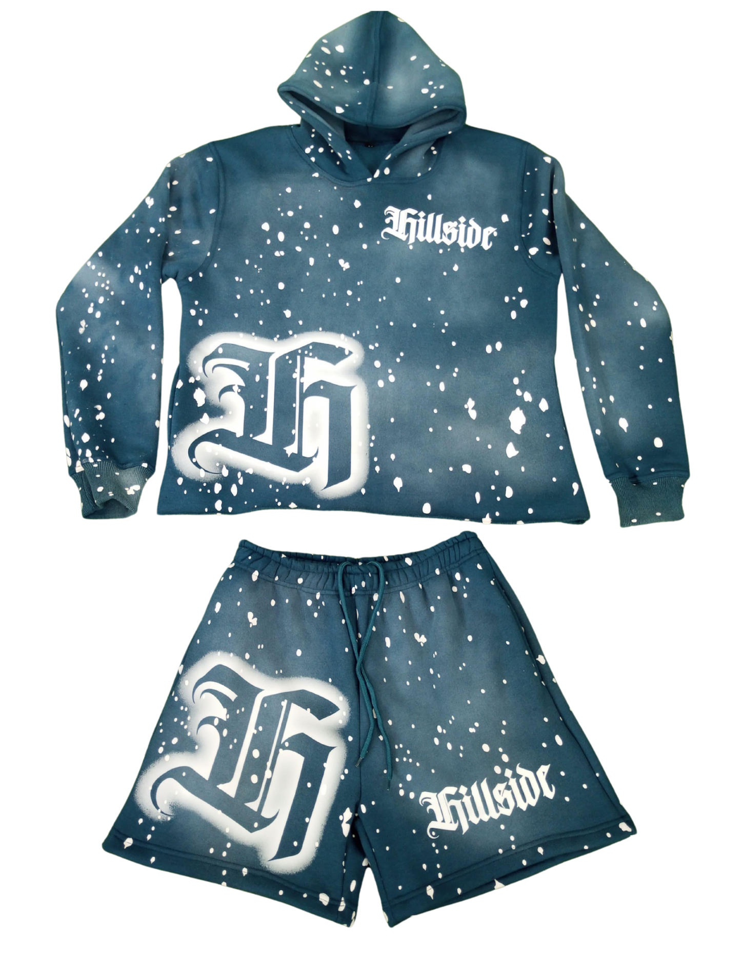 Blue “Hillside Hoodie/Short Set”