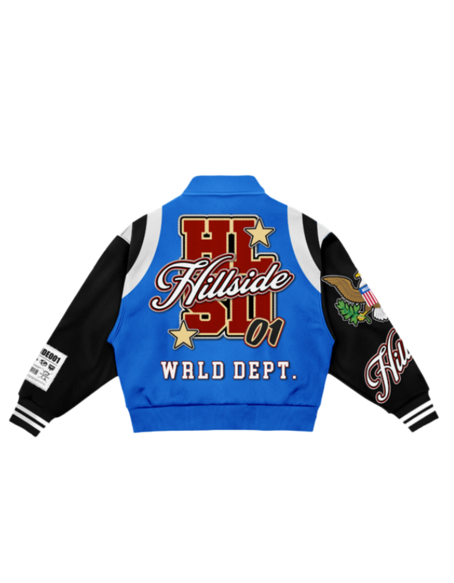 Hillside HL01 Varsity Jacket – Blue