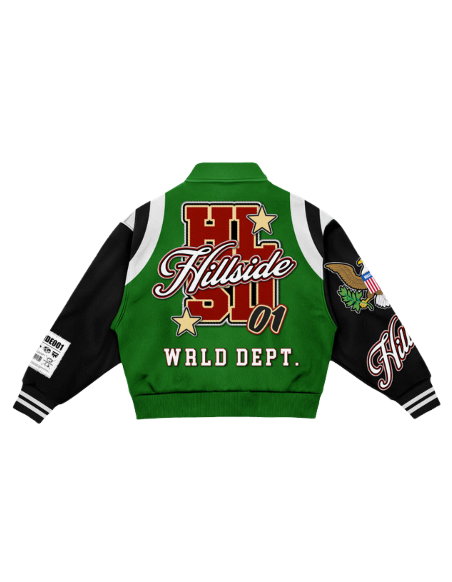 Hillside HL01 Varsity Jacket – Green