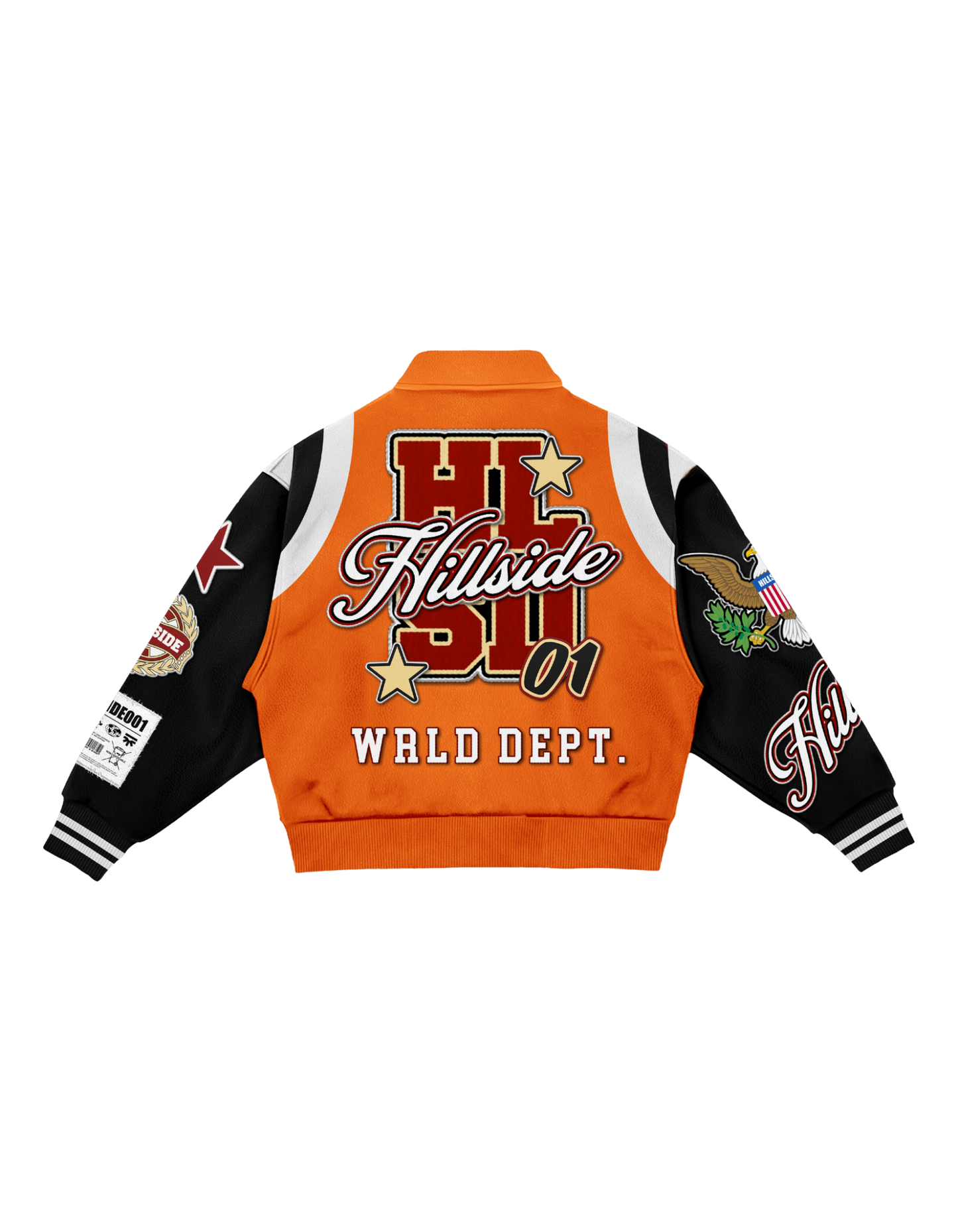Hillside HL01 Varsity Jacket – Orange
