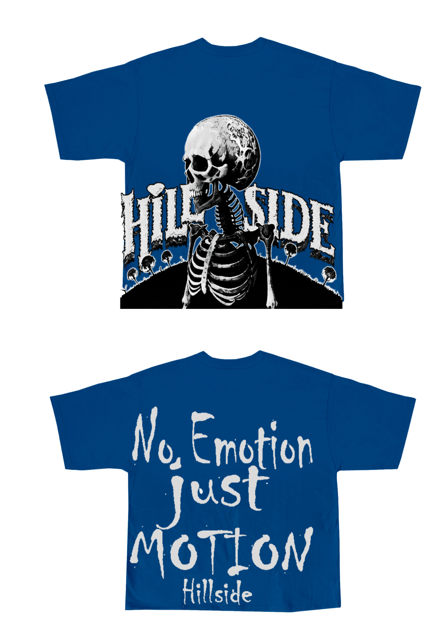 Hillside No Emotion Just Motion Tee - Blue