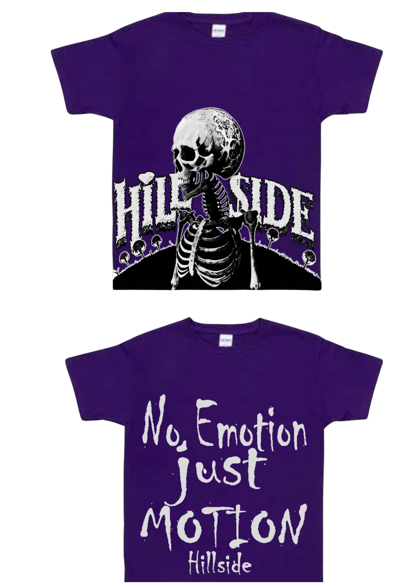 Hillside No Emotion Just Motion Tee - Purple
