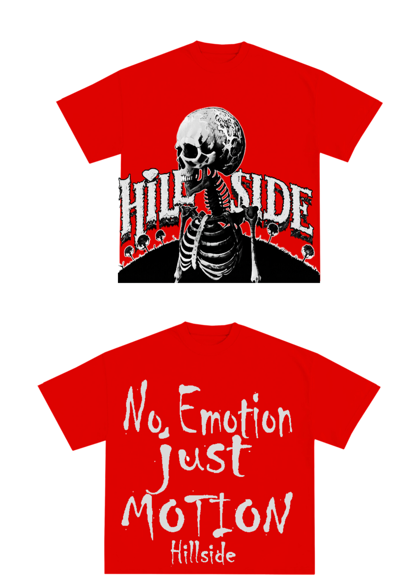 Hillside No Emotion Just Motion Tee - Red