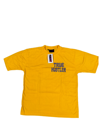 Hillside “True Hustler Studios Members” Graphic Tee – Yellow/Purple