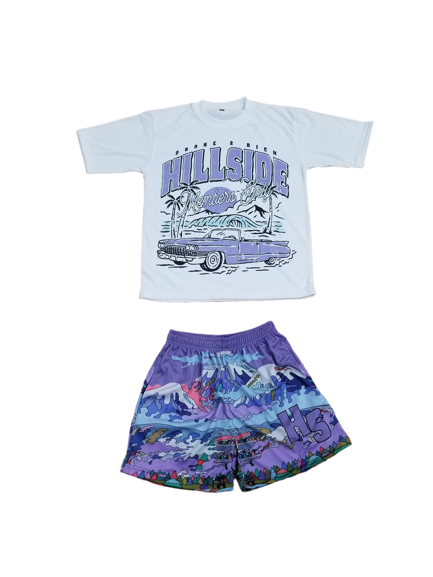 White & Purple “Members Only” Set