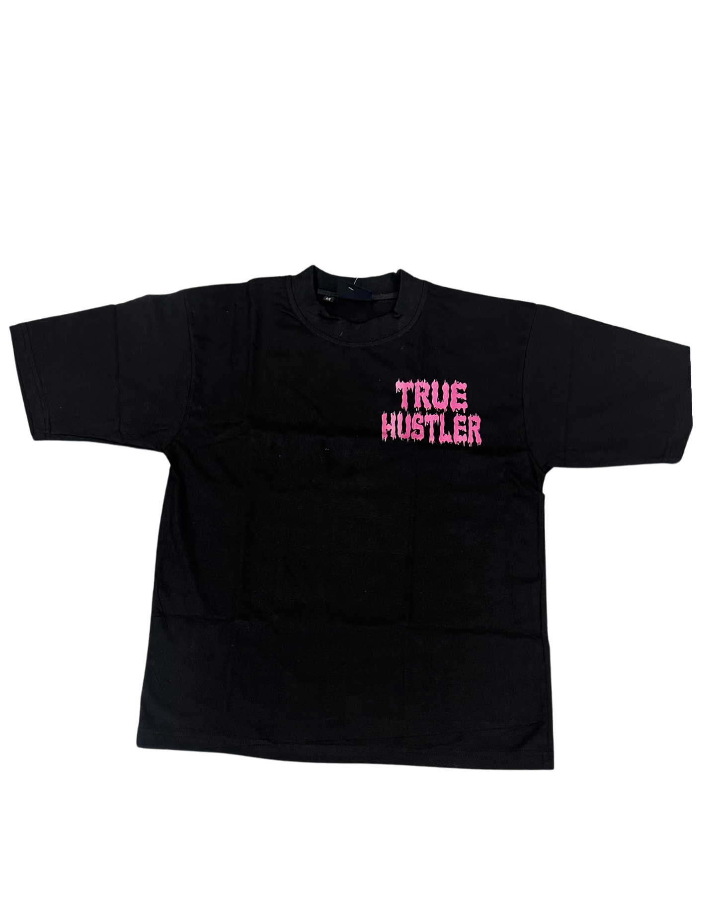 Hillside “True Hustler Studios Members” Graphic Tee – Black/Pink