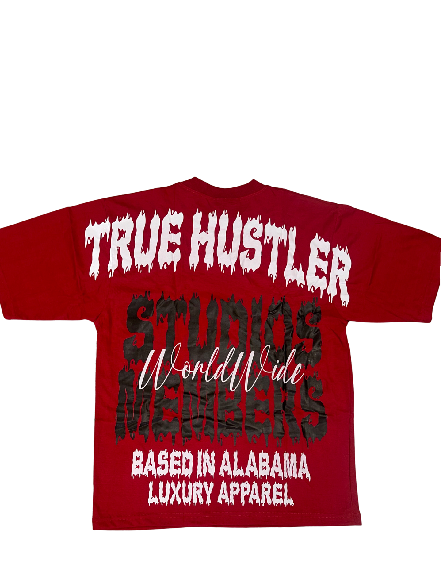 Hillside “True Hustler Studios Members” Graphic Tee – Red