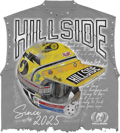 Hillside Raceway Sleeveless Tee - Grey