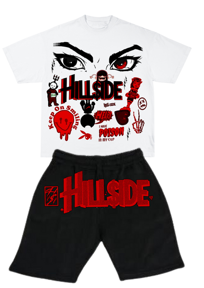 Red “Hillside” Summer Set