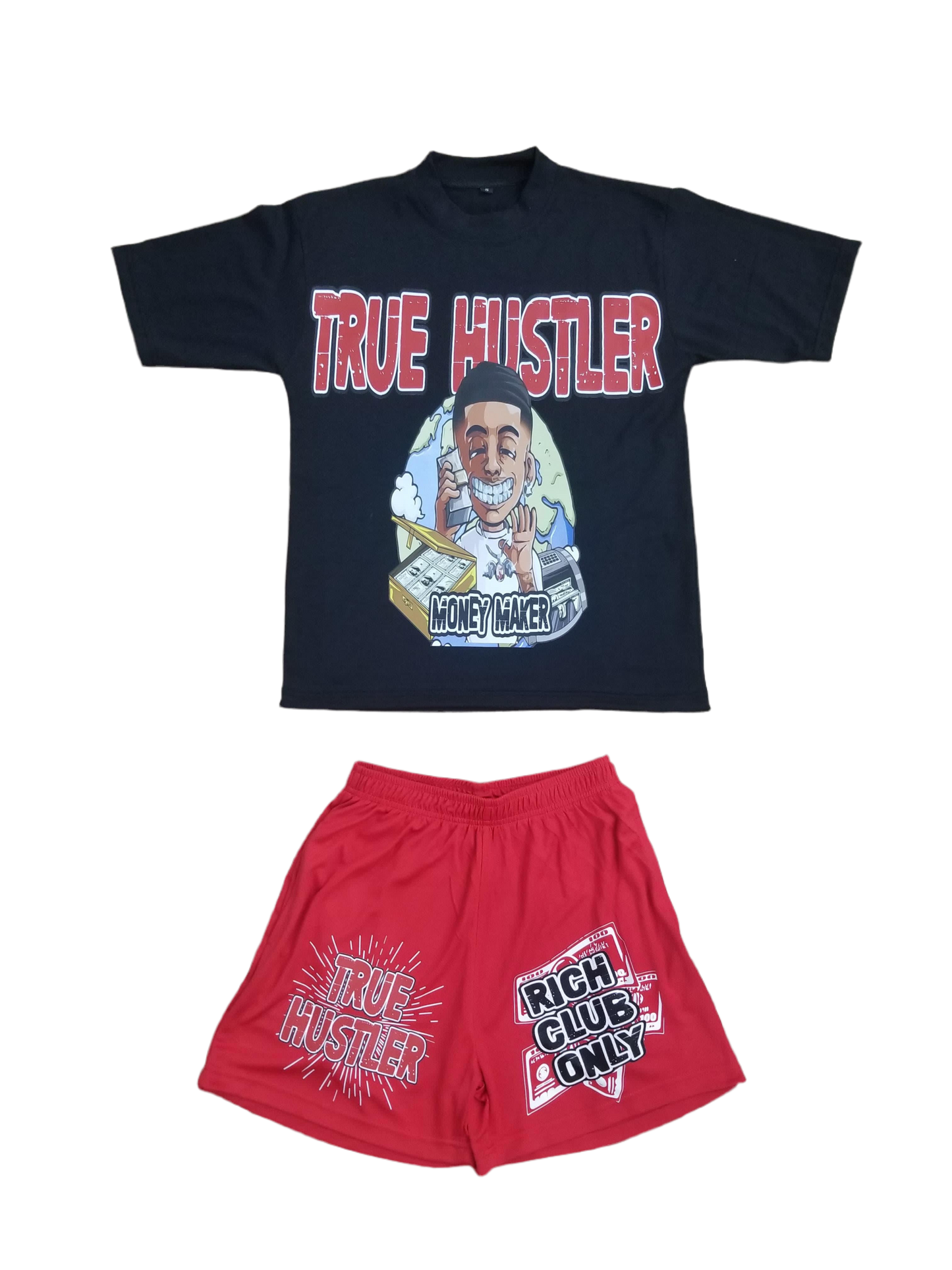 Black & Red  “Rich Club” True Hustler Set