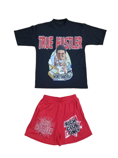 Black & Red  “Rich Club” True Hustler Set