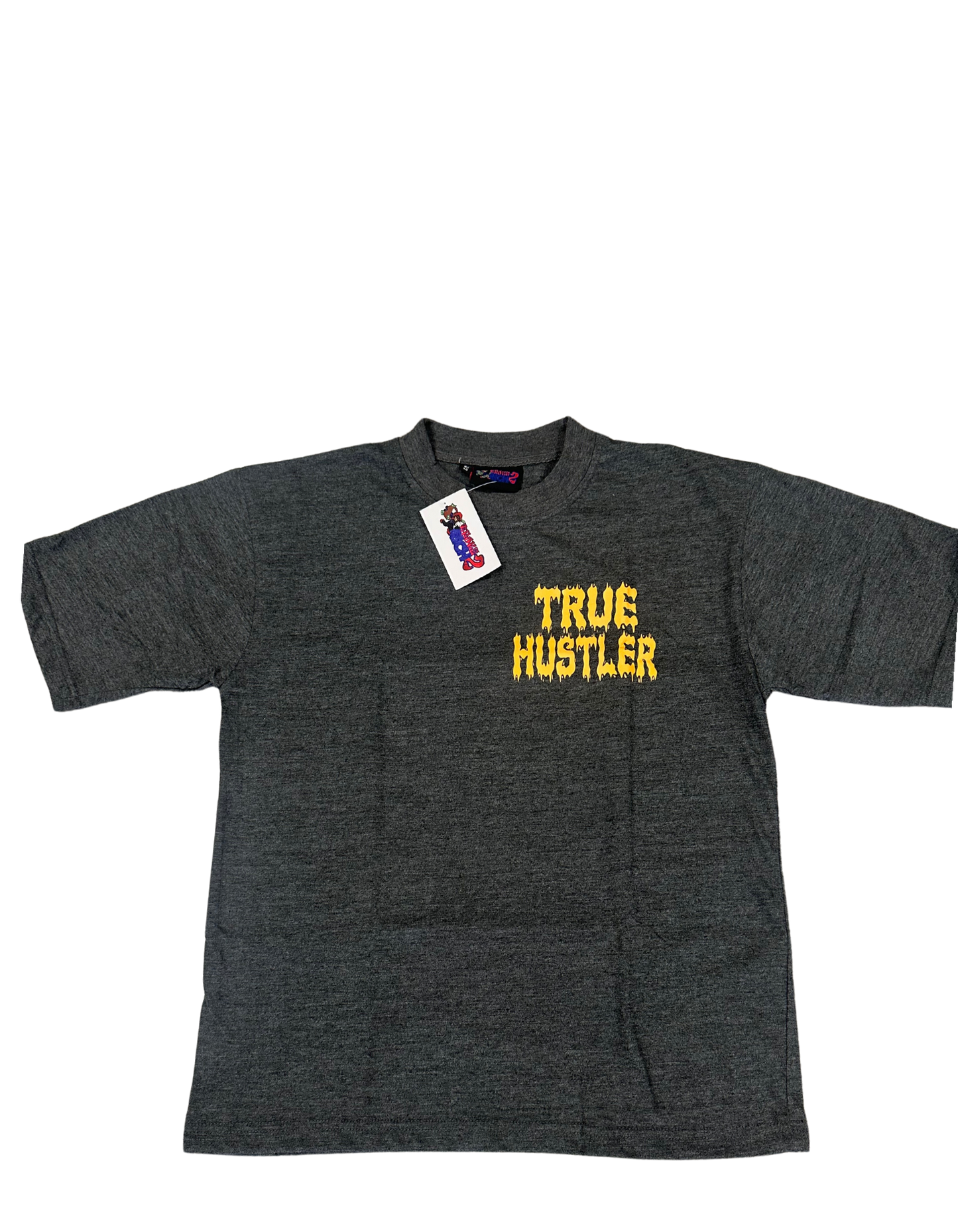 Hillside “True Hustler Studios Members” Graphic Tee – Charcoal/Gold
