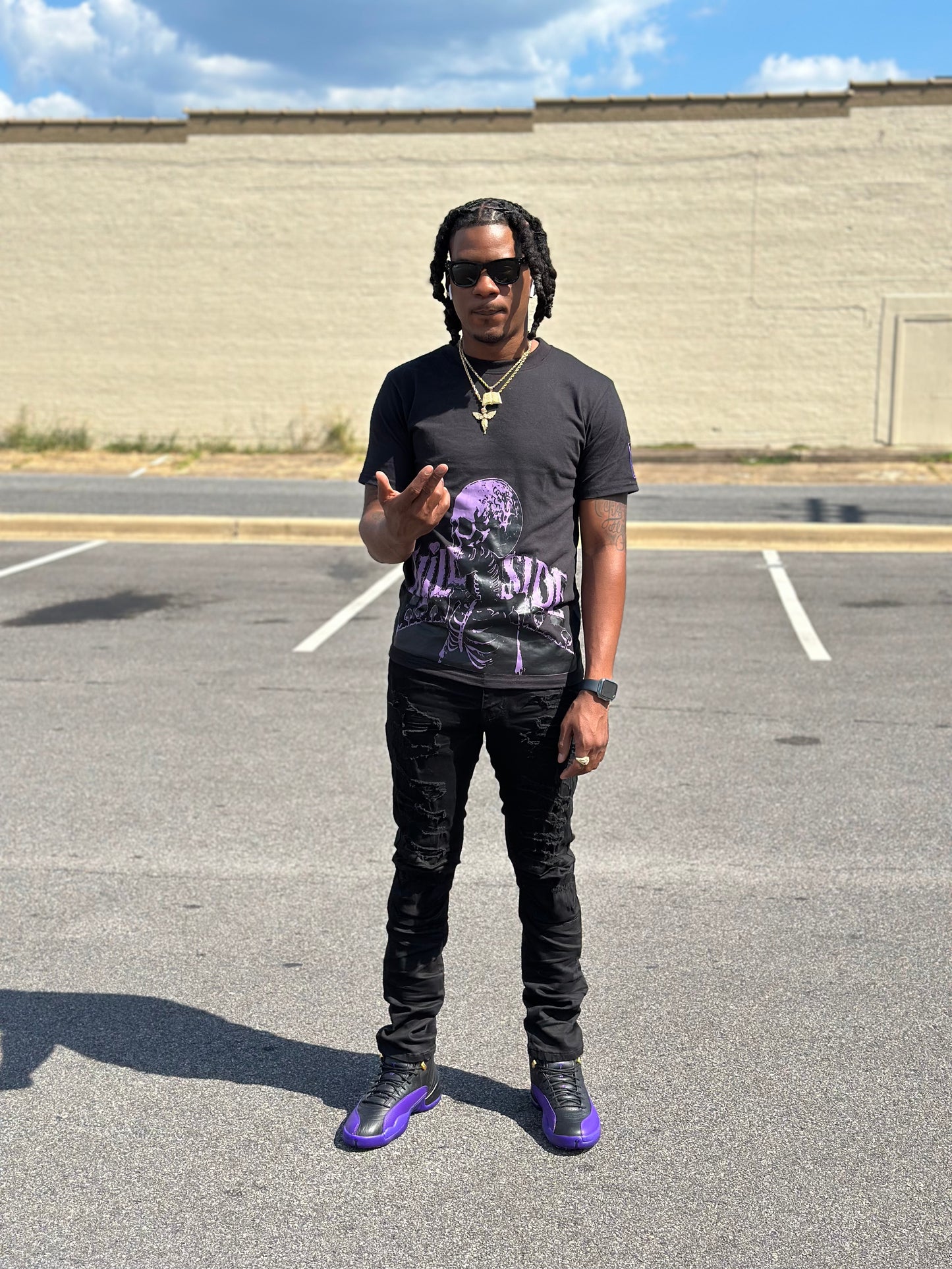 Hillside No Emotion Just Motion Tee - Purple