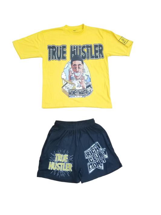 Yellow “Rich Club” True Hustler Set