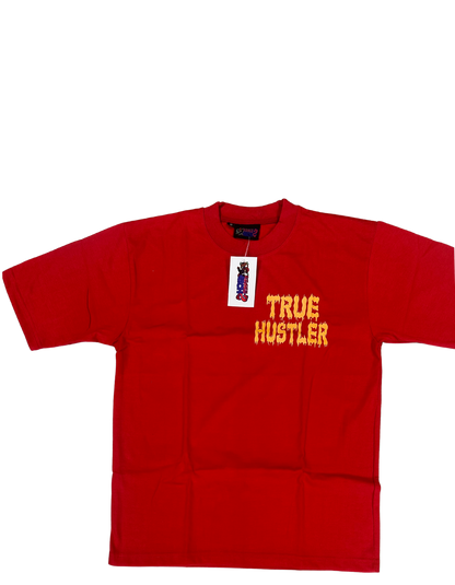Hillside “True Hustler Studios Members” Graphic Tee – Red/Gold