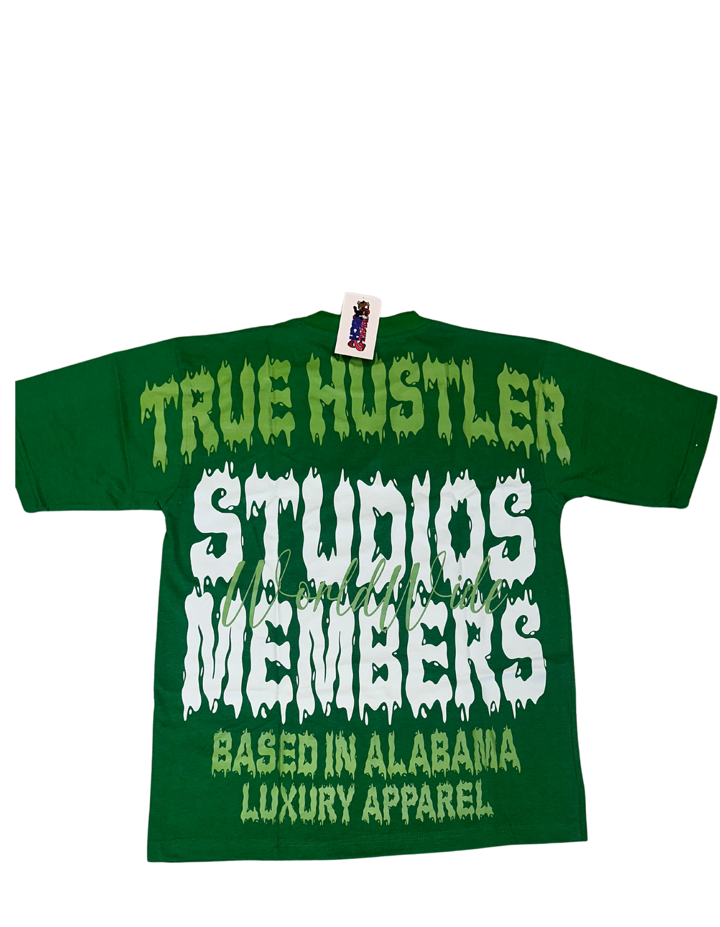 Hillside “True Hustler Studios Members” Graphic Tee – Green