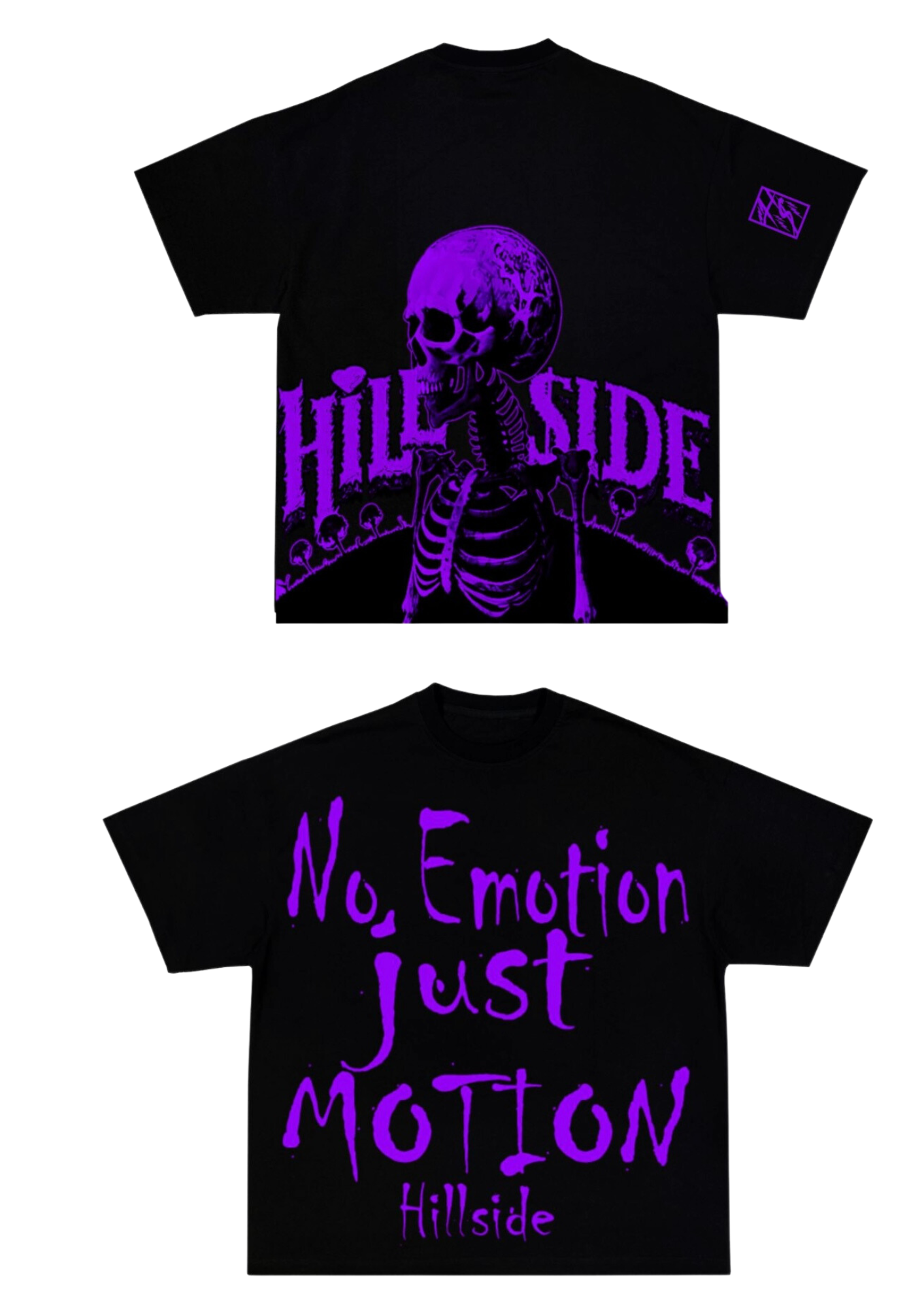 Hillside No Emotion Just Motion Tee - Purple
