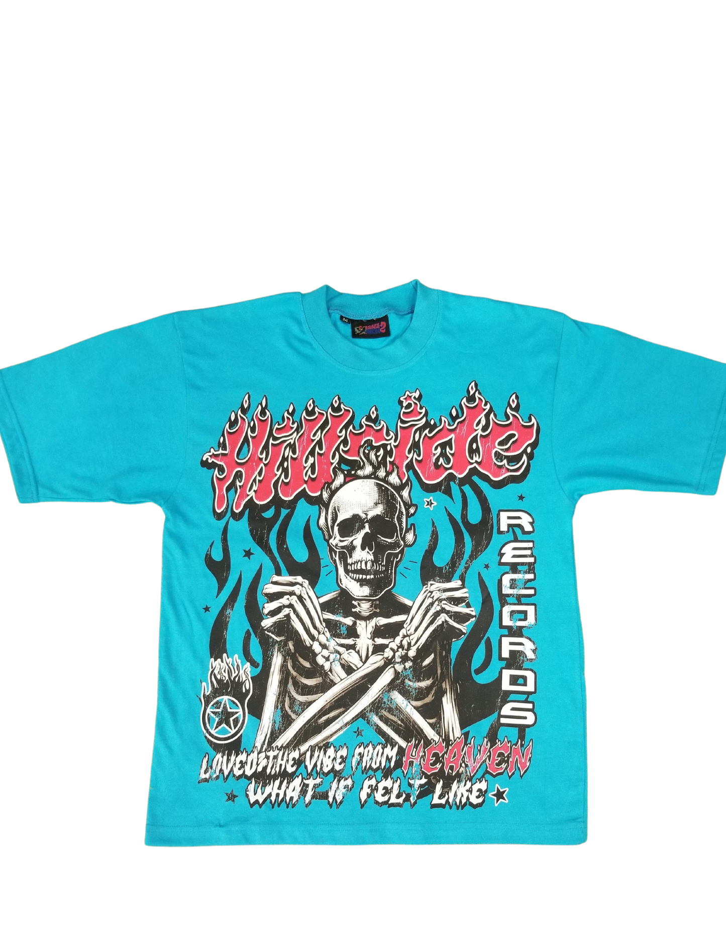 Turquoise & Red “ Reach Your Inner Peace T- Shirt”