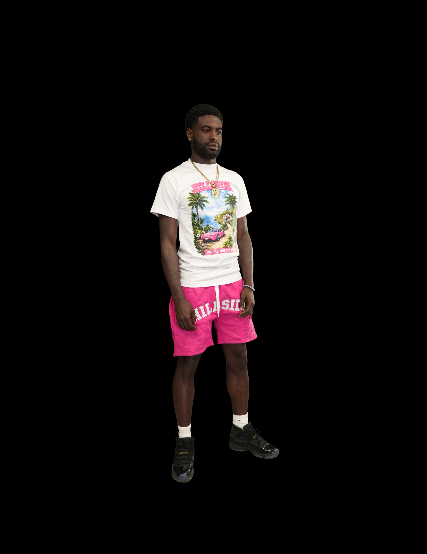 Pink Paradise Graphic Tee & Short Set