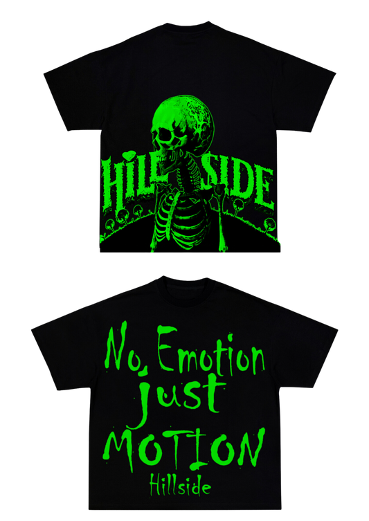 Hillside No Emotion Just Motion Tee - Lime Green