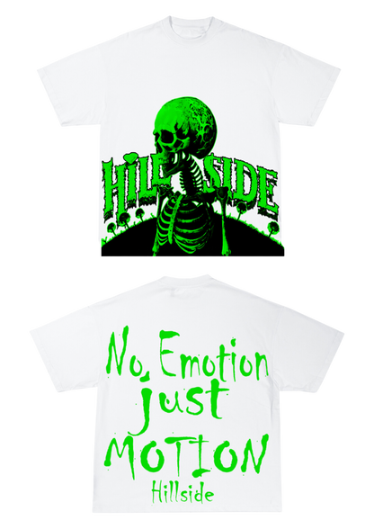 Hillside No Emotion Just Motion Tee - Lime Green