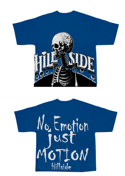 Hillside No Emotion Just Motion Tee - Blue