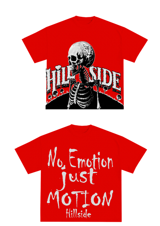 Hillside No Emotion Just Motion Tee - Red