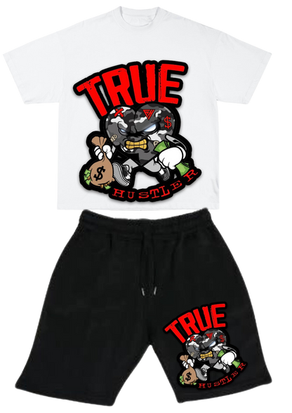 Red “True Hustler” Summer Set