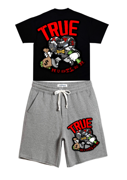 Red “True Hustler” Summer Set