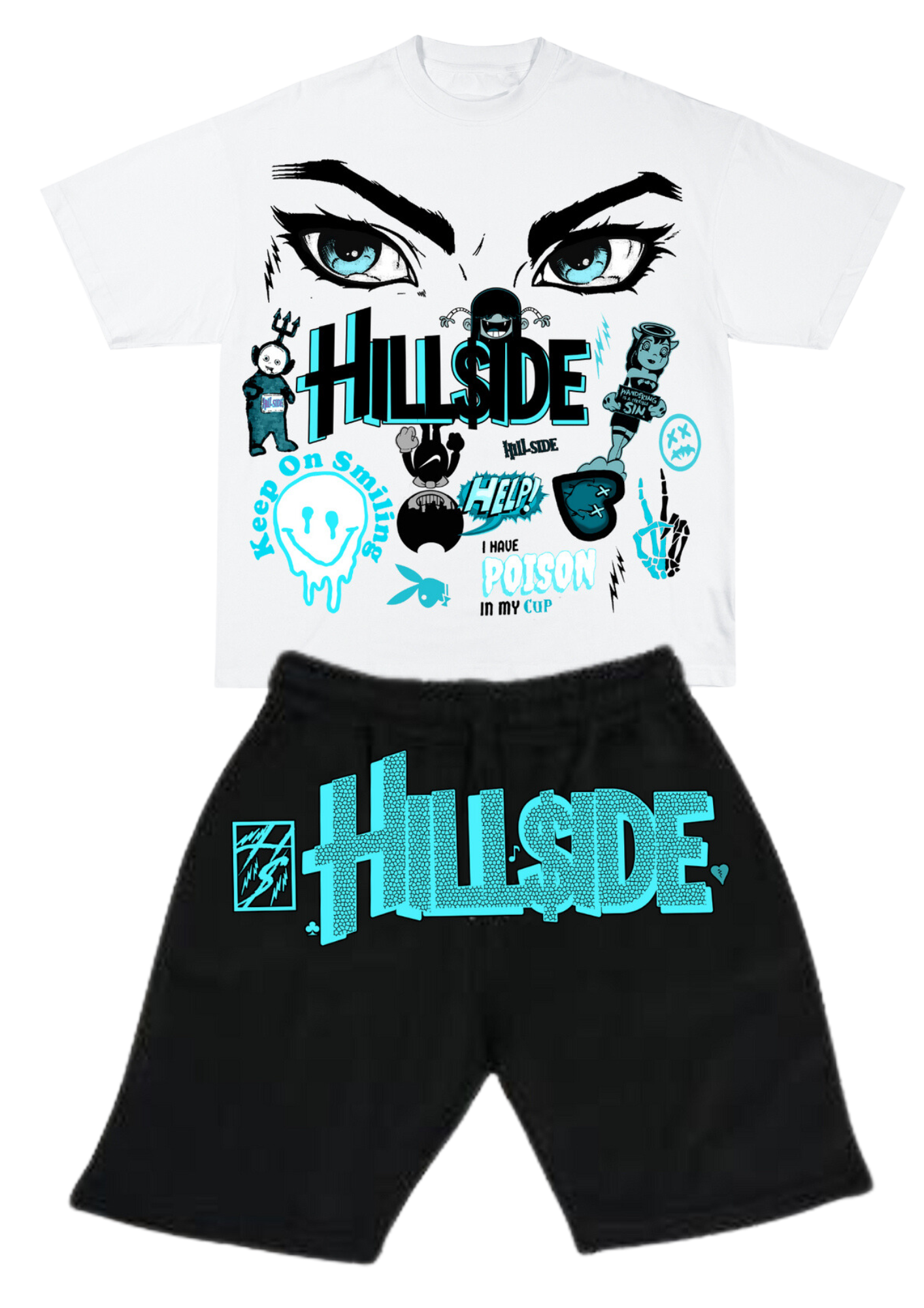 Light Blue “Hillside” Summer Set