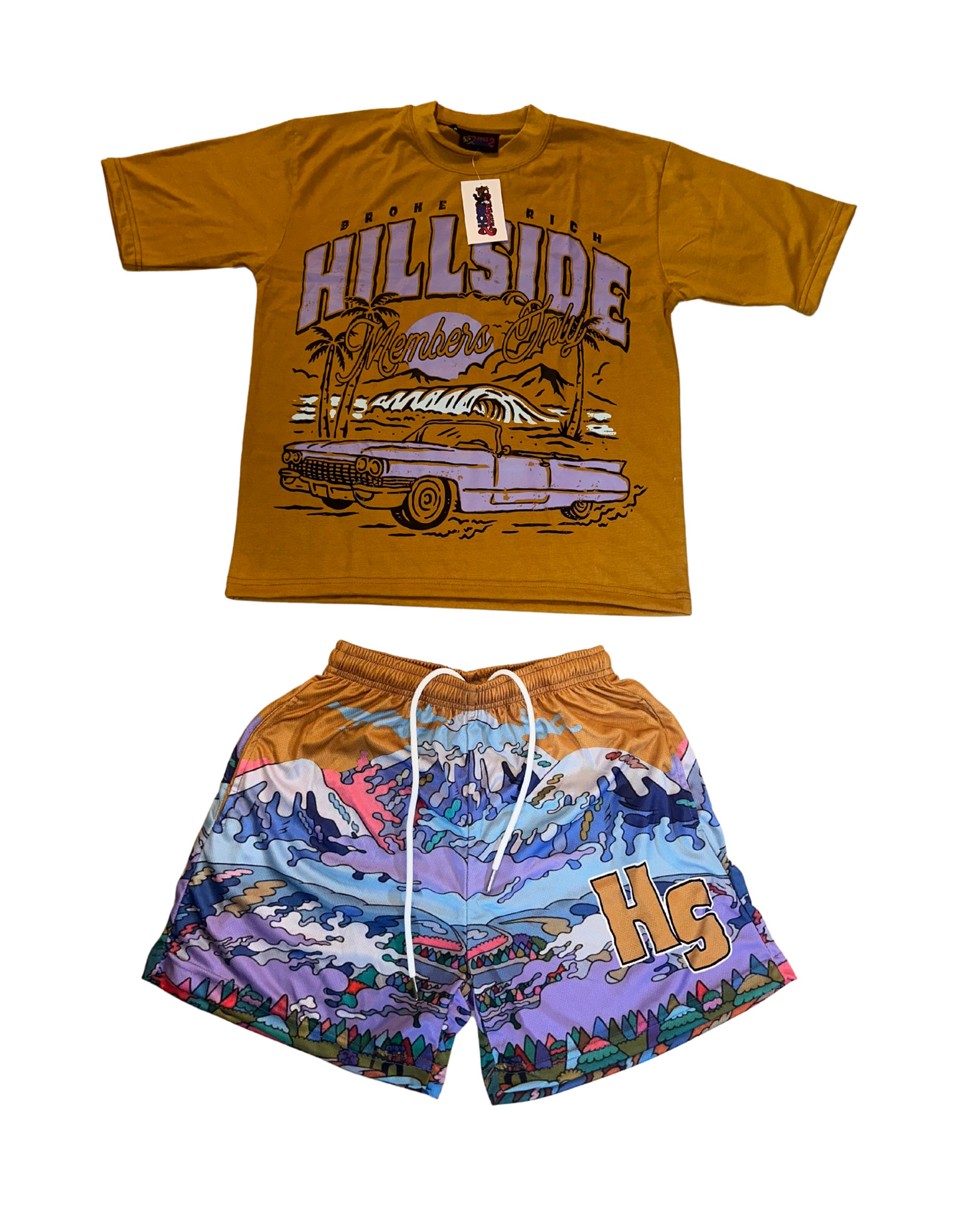 Gold “Members Only” Hillside Set