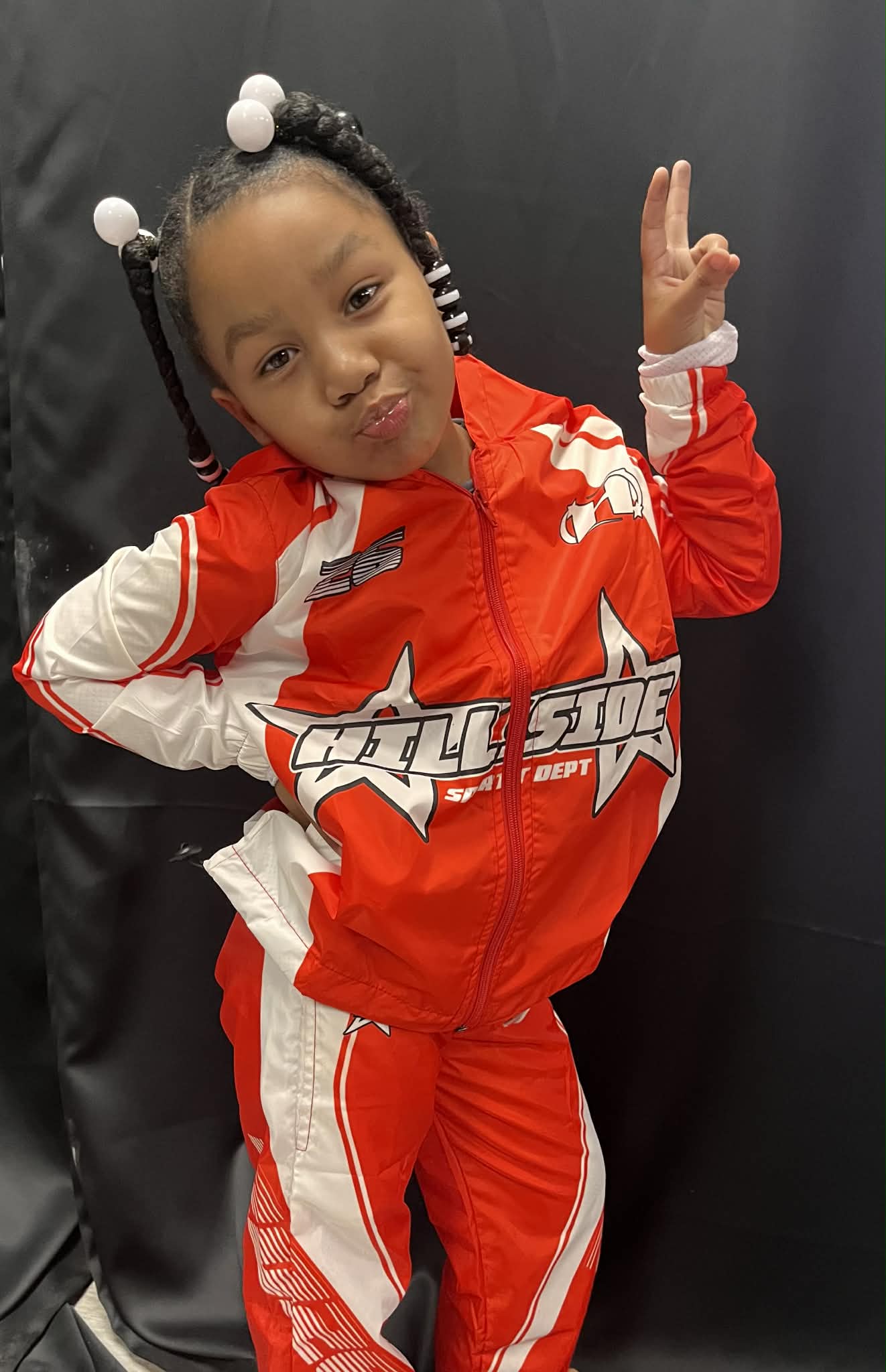 Hillside Sport Dept Kids Windbreaker Tracksuit Set – Red