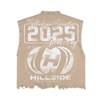 Hillside Raceway Sleeveless Tee - Tan