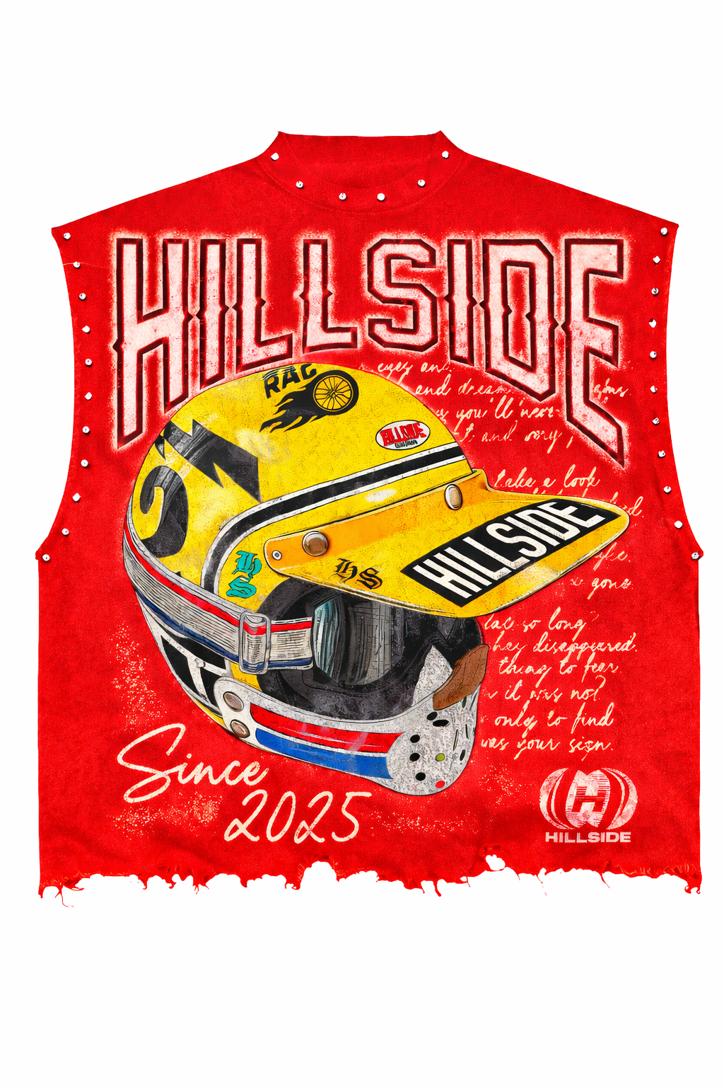 Hillside Raceway Sleeveless Tee - Red