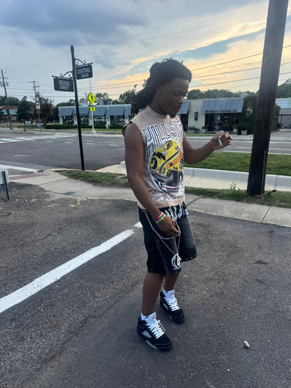 Hillside Raceway Sleeveless Tee - Tan